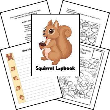 free squirrel lapbook