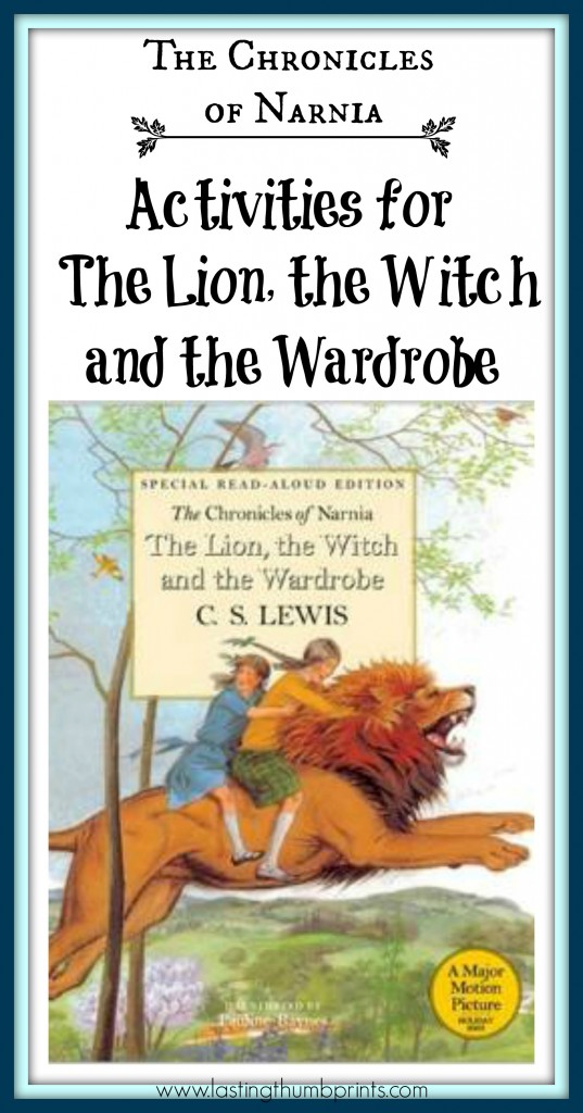 Chronicles of Narnia Activities for The Lion, the Witch, and the Wardrobe.  Lots of great ideas to go with the book!