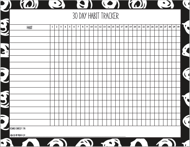 Need help habit training? Help develop good habits with this free habit tracker printable.