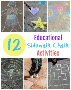 12 Educational Sidewalk Chalk Activities
