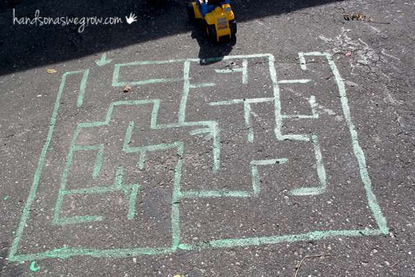 Sidewalk Chalk Maze