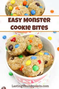 These yummy and easy Monster Cookie Bites will be a hit with the whole family!